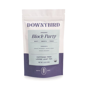 Downybird Block Party Blend Organic Peppermint Loose Leaf Tea Pouch