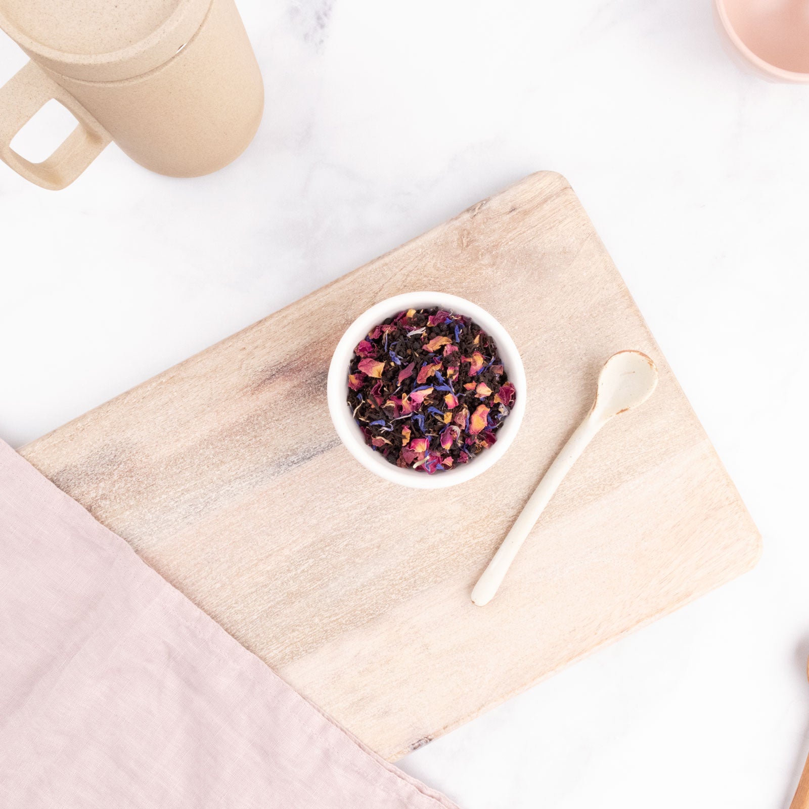 Organic Earl Grey Tea Hopscotch Blend in Bowl